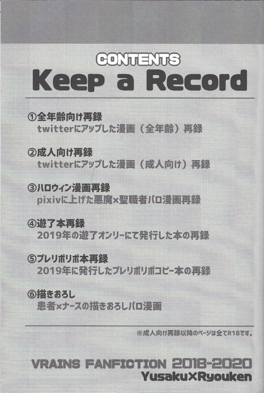(Link Duelmaker5) [Yugure Calpas (Gure)] Keep a Record (Yu-Gi-Oh! VRAINS)_001