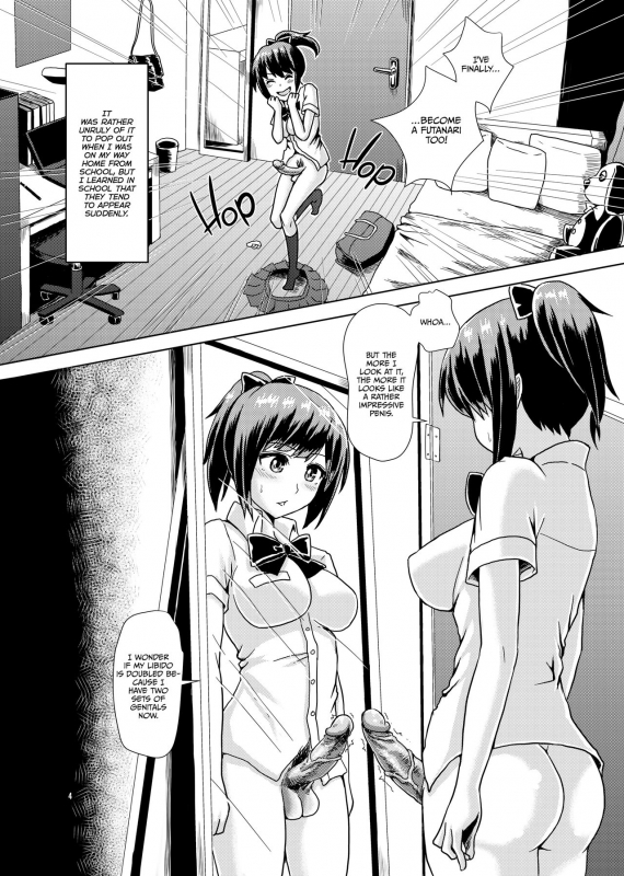 [Aoba Q Madou (Hakaba Yodomu)] Issho ni Futanari Practice Joint Futanari Practice [English] {2d-market.com} [Decensored] [Digital]_02