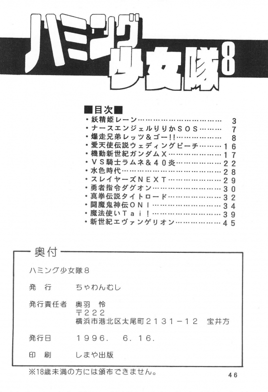 [Chawanmushi (Ouu Rei)] Humming Shoujo-tai 8 (Various)_45