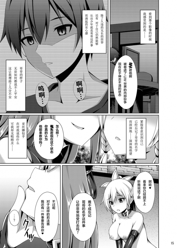 [Imitation Moon (Narumi Yuu)] Kanojo wa Mou Onii-chan to wa Yonde Kurenai... (Sword Art Onli_13