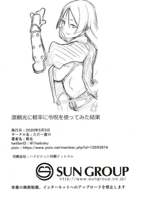 [Tadaichidono (Haiboku)] Minamoto no Raikou ni Keisotsu ni Reiju o Tsukatte mita Kekka What Happened After I Thoughtlessly Used a Command Seal on Raikou (FateGrand Order) [English] [Darg777]_25