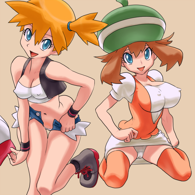 kasumi (pokemon)+may (pokemon)