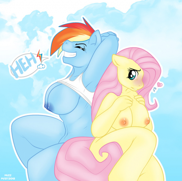 fluttershy (mlp)+rainbow dash (mlp)