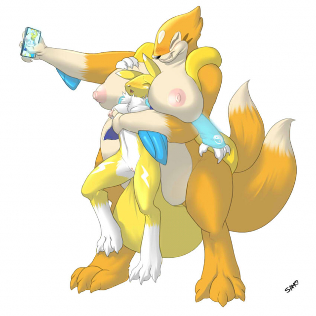 floatzel+renamon