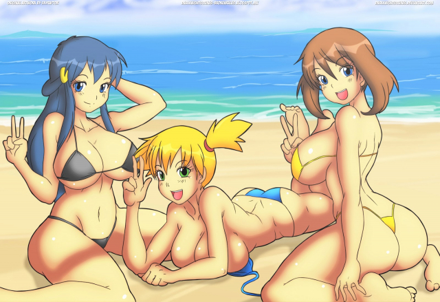 dawn (pokemon)+kasumi (pokemon)+may (pokemon)