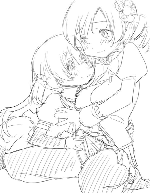 momoe nagisa+tomoe mami