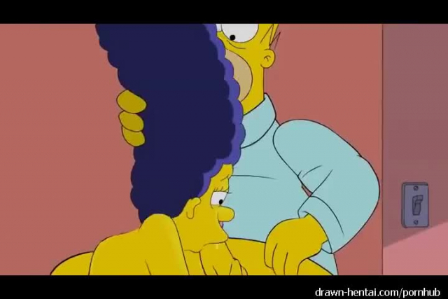 homer simpson+marge simpson