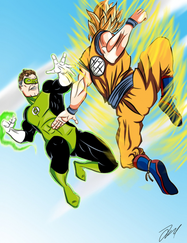 hal jordan+son gokuu