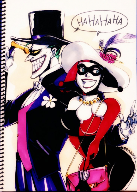 harley quinn+the joker