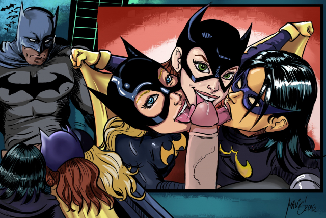 barbara gordon+batgirl+batman+black bat+bruce wayne+cassandra cain+stephanie brown