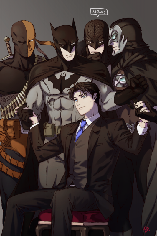 batman+bruce wayne+deathstroke+dick grayson+midnighter+owlman