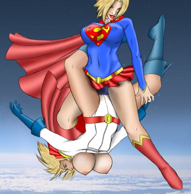 power girl+supergirl