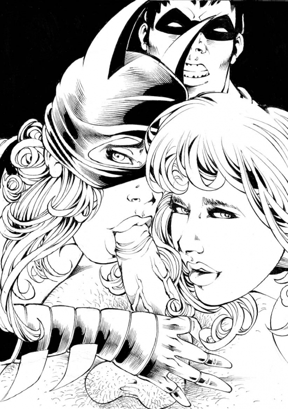 batgirl+dick grayson+robin (dc)+supergirl