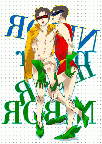 dick grayson+jason todd+robin (dc)
