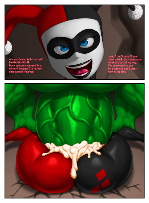 harley quinn+harley quinn (classic)+hulk