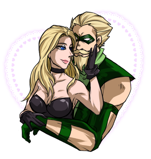 black canary+green arrow+oliver queen