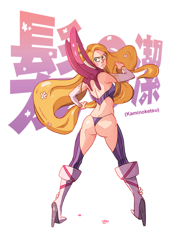 kamui (kill la kill)+rapunzel (disney)