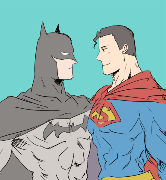 batman+bruce wayne+superman