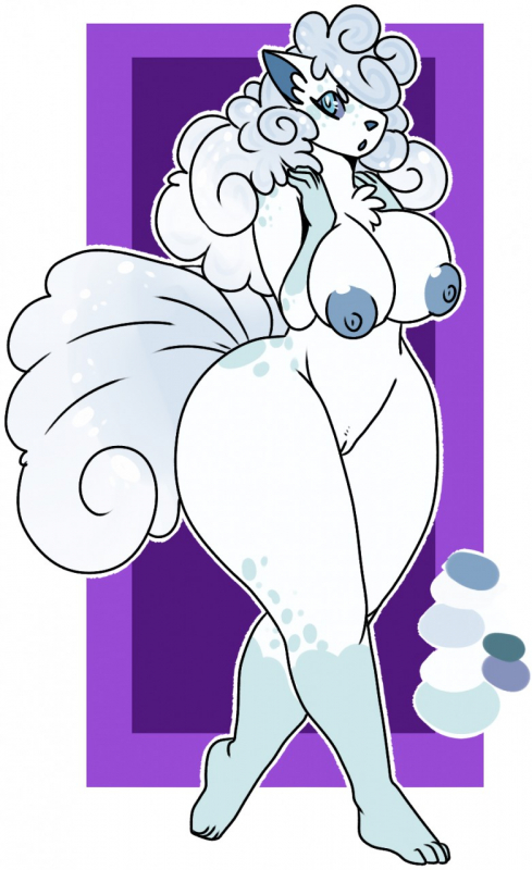 alolan vulpix+original character+vulpix