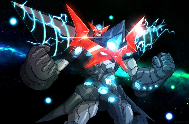 batman+chouginga gurren-lagann