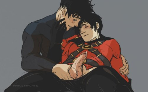 dick grayson+nightwing+red robin+robin (dc)+tim drake