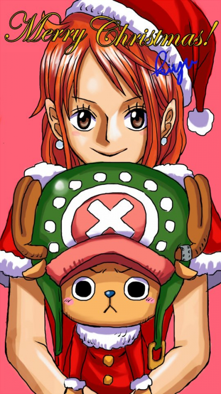 nami (one piece)+tony tony chopper