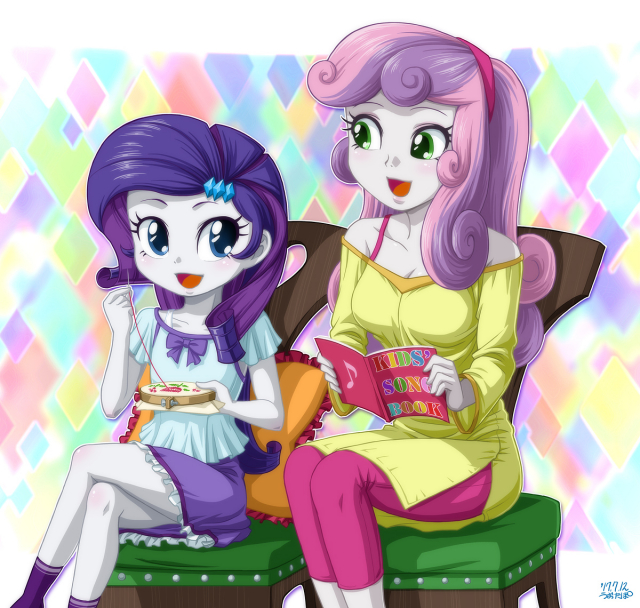 rarity+sweetie belle