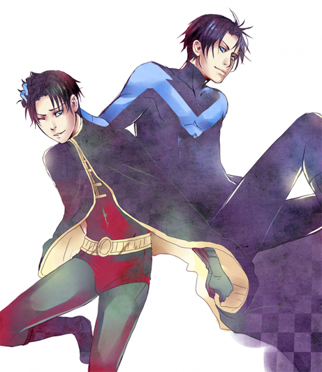 dick grayson+nightwing+robin (dc)+tim drake