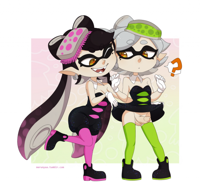 aori (splatoon)+hotaru (splatoon)