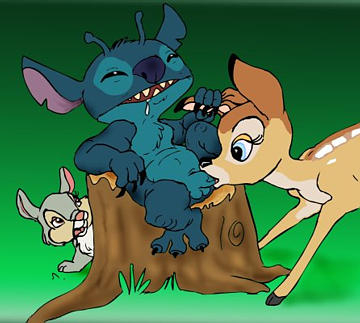 bambi+experiment (species)+stitch+thumper