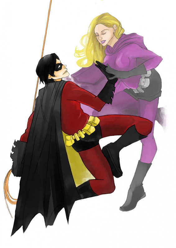 robin (dc)+spoiler (dc)+stephanie brown+tim drake