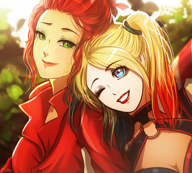 harley quinn+poison ivy