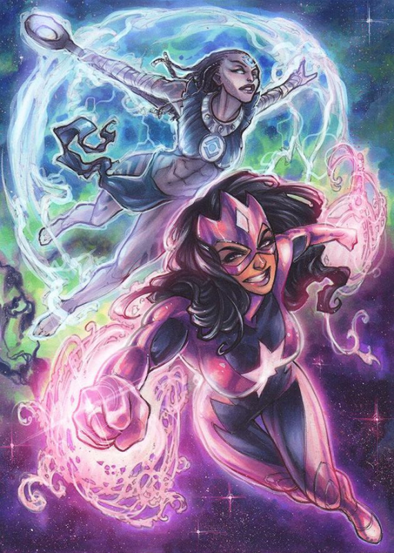 indigo tribe+iroque+star sapphire (dc)+yrra cynril