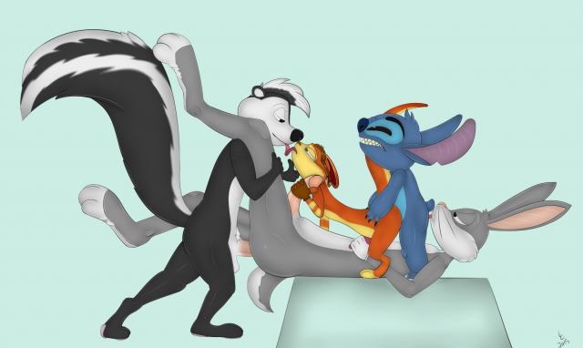 bugs bunny+daxter+experiment (species)+pep� le pew+stitch