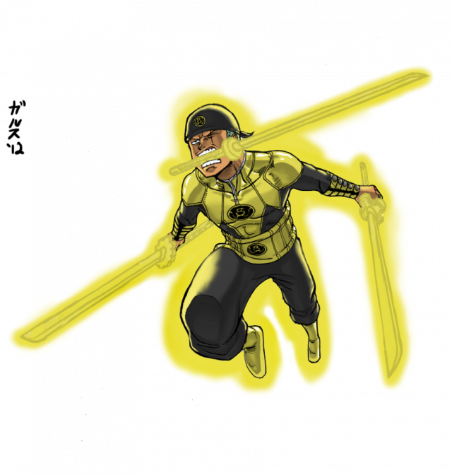 roronoa zoro+sinestro corps