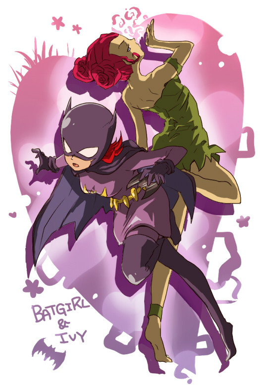 barbara gordon+batgirl+poison ivy