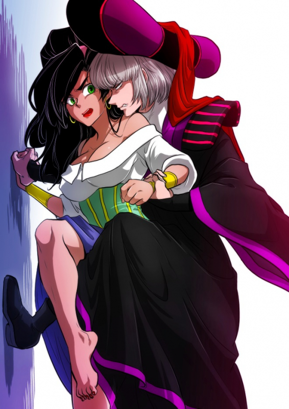 claude frollo+esmeralda (disney)