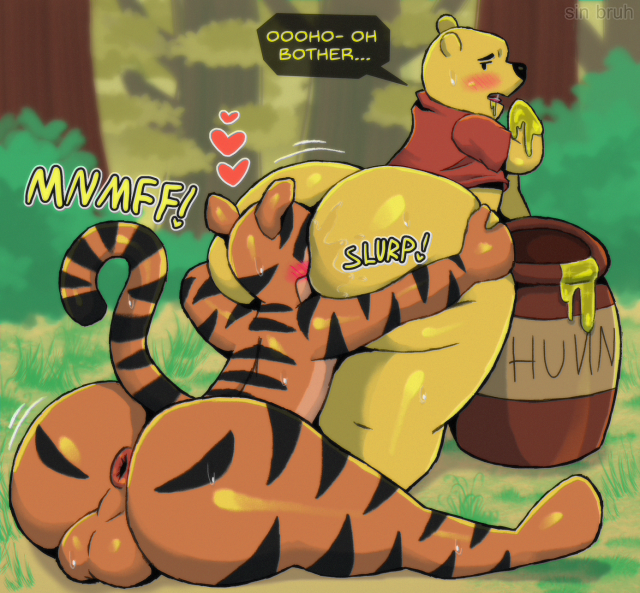 pooh bear+tigger