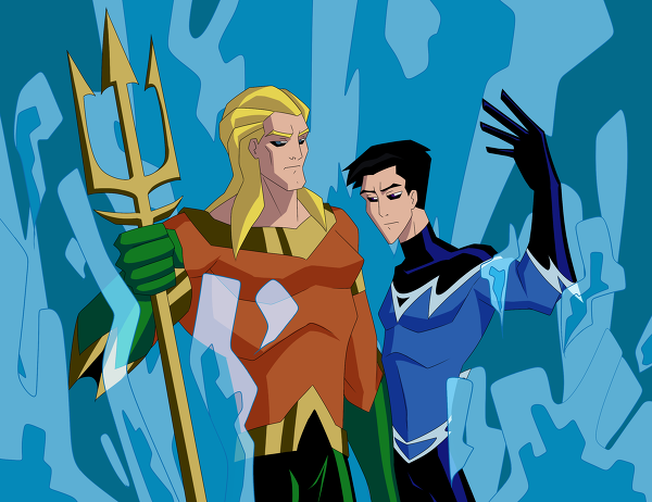 aqua lad+aqua man+arthur curry+garth