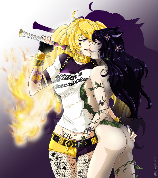 blake belladonna+harley quinn+poison ivy+yang xiao long