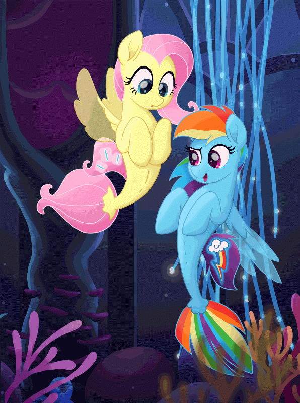 fluttershy (mlp)+rainbow dash (mlp)