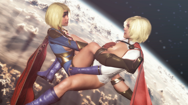 power girl+supergirl