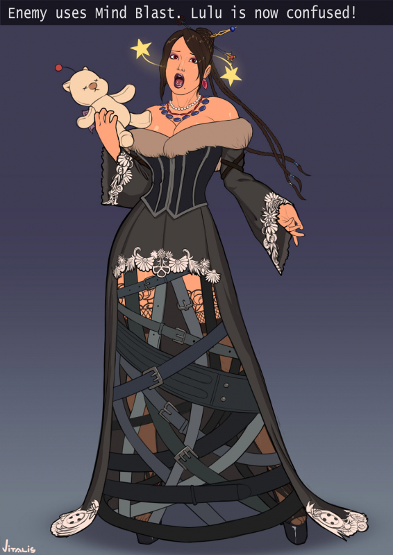 lulu (final fantasy)+moogle