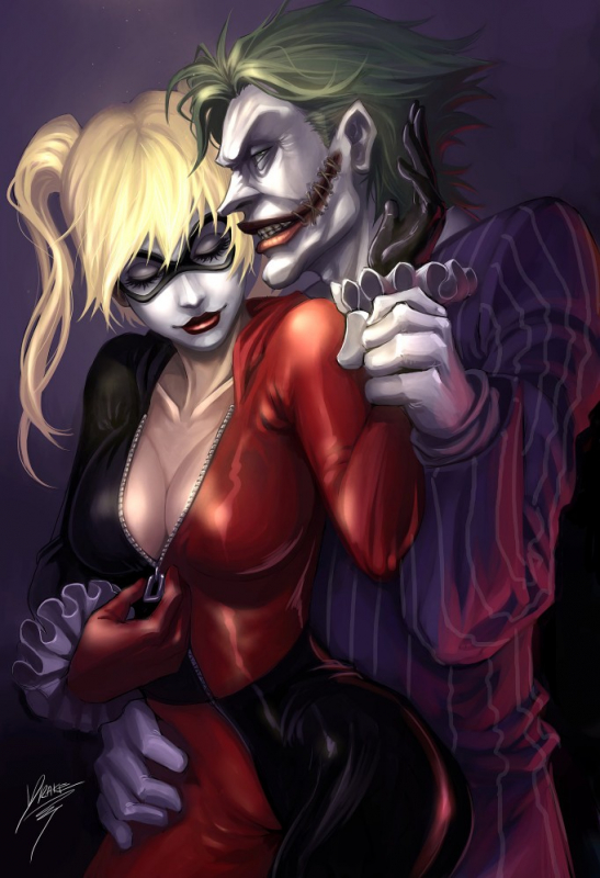 harley quinn+the joker