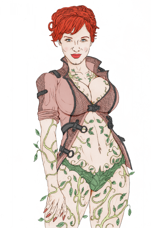 christina hendricks+poison ivy