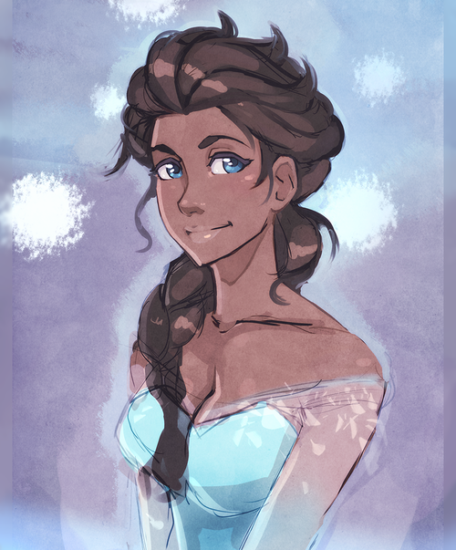 elsa (frozen)+korra