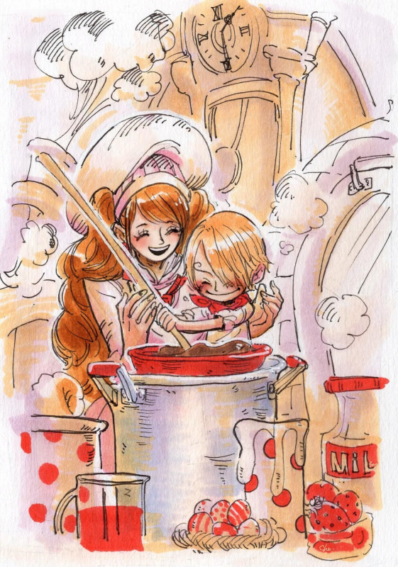 charlotte pudding+sanji