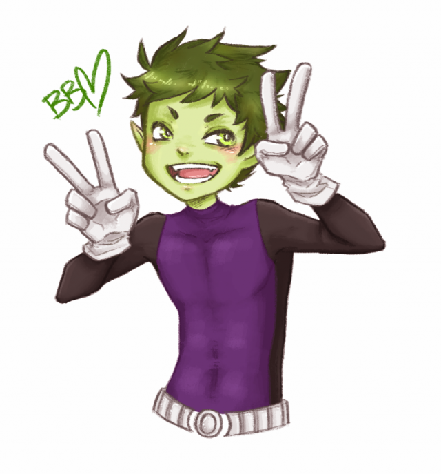 beast boy (dc)+garfield logan