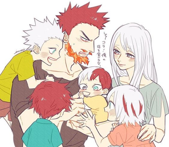 endeavor (boku no hero academia)+todoroki enji+todoroki fuyumi+todoroki natsuo+todoroki rei+todoroki shouto+todoroki touya