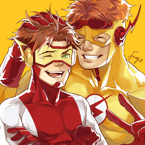 bart allen+impulse+kid flash+wally west